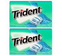 2x Trident Menthe Sucré Twist Arôme sans Sucre Gum Avec Xylitol Américain Sweets