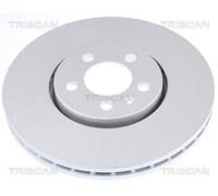 2x TRISCAN Coated Disque de frein Avant pour VW Polo V 3/5 portes (6R1, 6C1)