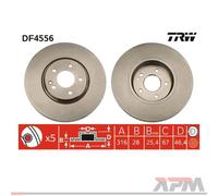 2x TRW DF4256 Disque pour Peugeot 807 Fiat Ulysse Citroën C8 Lancia Phedra