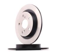 2x TRW DF4830 Disque de frein Arrière pour TOYOTA AURIS (NZE18, ZRE18) 270mm