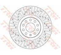 2x TRW DF6189S Disque de frein Avant pour AUDI A4 Avant (8ED, B7) 320mm