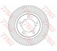 2x TRW DF6239S Disque de frein Avant pour TOYOTA LAND CRUISER (VDJ20, UZJ20)