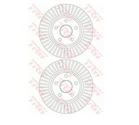 2X TRW DF6251 Disque De Frein Pour Jeep Commander Grand Cherokee II