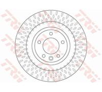 2x TRW DF6528S Disque de frein Arrière pour LAND ROVER Range Rover Sport (L494)