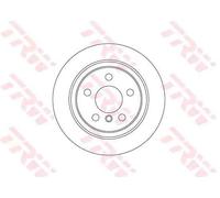 2x TRW DF6756 Disque de frein Arrière pour BMW X1 (F48) 1 Schrägheck (F40) 280mm