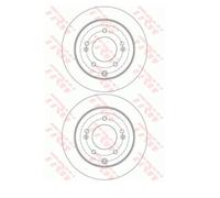 2X TRW DF7819 Disque De Frein Pour KIA Soul AM Cerato II TD