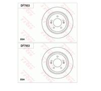 2X TRW DF7953 Disque De Frein 284 Mm Pour KIA Ceed CD Hyundai Kona OS OSE OSI