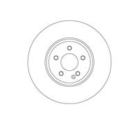 2x TRW Disque De Frein Aéré Ø330mm Pour Mercedes-Benz V-Class W447