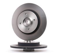 2x TRW Disque de frein Arrière convient pour PEUGEOT 308 I 3/5 portes (4A, 4C)