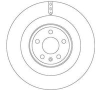 2x TRW Disque de frein Arrière pour AUDI A6 C7 Avant (4G5, 4GD) 356mm DF6343S