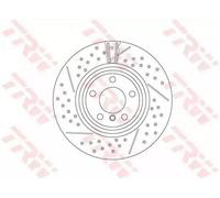 2x TRW Disque de frein Arrière pour BMW 1 5 portes (F20) 3 Touring (F31) 345mm