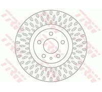 2x TRW Disque de frein Avant pour FIAT 500L (351, 352) 284mm DF6522