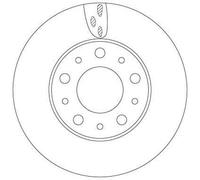 2x TRW Disque de frein Avant pour FIAT Ducato III Van (250, 290) 280mm DF6918S