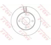 2x TRW Disque de frein Avant pour NISSAN NV200 / Evalia Minibus 257mm DF6417