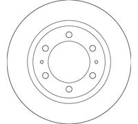 2X TRW Disques De Frein Avant Adaptés Pour Toyota Hilux VIII Pick-Up N1