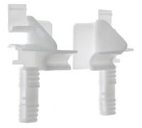 cyclingcolors 2x Tulipe volet roulant modèle Aluréno ZF pour lames de 7 à 9mm PVC blanc Entonnoir Rail de guidage Universel Protection Fenêtre Store Accessoire