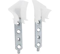 cyclingcolors 2x Tulipe volet roulant traditionnel ou tunnel pour lames de 7 à 9mm 4 trous Entonnoir Rail de guidage Universel Protection Fenêtre Store