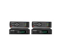 2X Tuner TV DVB-T2, Récepteur Satellite Terrestre, Décodeur TV Numérique HEVC DVBT2, Décodeur TV HD H.264, Prise USB UE.