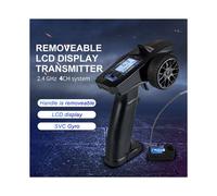 2X Turbo Racing 2.4G 4CH Système à Distance Affichage LCD Émetteur Radio Télécommande avec Récepteur pour RC Voiture Auto Bateau