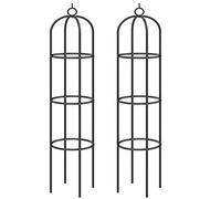 2X Tuteur de Jardin 200 cm Colonne rosiers Support pour Plantes grimpantes Ø 40 cm Obélisque de Jardin