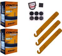 2x Tuyau vélo 26 pouces 60-559 Continental DV 40mm Dunlop Blitz Valve + SET