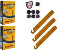 2x Tuyau vélo 27/28 pouces 22-630 Continental Race SV 60mm Sclaverand + SET