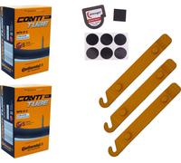 2x Tuyau vélo 27.5 pouces 62-584 Continental SV 42mm Sclaverand + démonte-pneu