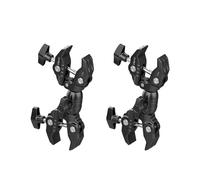 2X Ulanzi Super Clamp Double Pince pour Appareil Photo R096 Pince Crabe Clip Support pour Support de Lumière de Studio Photo, Réflecteur de