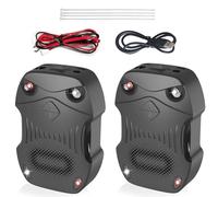 2X Un répulseur de Rats à ultrasons, Moteur de Voiture alimenté par Une Batterie de répulseur de Souris sous Le Capot, Garage, Grenier, sous-Sol, entrepôt, Grange, Protection des véhicules