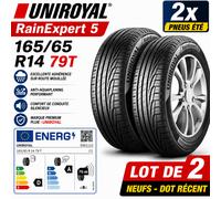 2x Uniroyal RainExpert 5 165/65 R14 79T Pneus Été - Neufs