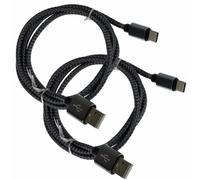 2X Usb-C Câble de Données USB Type C Aluminium Sony Xperia XZ1 Compact