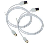 2X USB Type C Câble de Données Usb-C Chargeur Blanc Charge Sony Xperia XZs