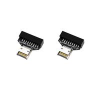 2X USB3.2 Tipo-e 20Pin para USB 19P Chassis Frontal Tipo A C Adaptador de Extensão Placa-Mãe Desktop