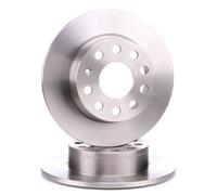 2x VAICO Disque de frein Arrière pour VW Golf VI 3/5 portes (5K1) 253mm