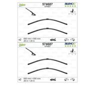 2X Valeo 574687 Balai D'Essuie-Glace Avant Pour BMW F25 Volvo S40 II 544