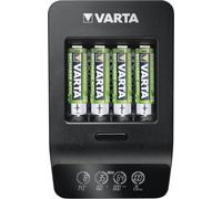 2x Varta 64757 Varta LCD Smart Charger+ (Type 57684) incl. 4x AA 2100 mAh, noir - charge jusqu'à 4x piles AA ou piles AAA (NiMH) simultanément