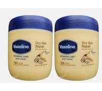 2x Vaseline Intense Soin Corps Crème Sec Peau Réparation avec Pure Avoine