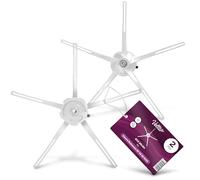 2x Vellto Brosse Latérale Compatible Avec Xiaomi Roborock S7 S6 S5 Max S60 S65 Pure Maxv S70 S75 E4 E5 Q7 S7+ Plus Ultra Blanc Pour Carrelage Parquet Pièce De Rechange