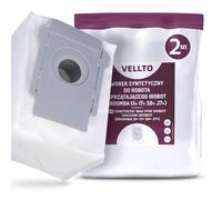 2x Vellto Sac Aspirateur Compatibles avec iRobot Roomba i7 i7+ i7-Plus i8 i8+ i3 i3+ i4 i4+ i6 i6+ j7 j7+ s9 s9+ E5 E6 E7 Clean Base Sacs de Rechange Poussière Filtres