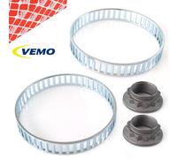 2x VEMO Anneau ABS + 2x FEBI Écrou Arbre ABS pour BMW 1er E81-87 E36-E90 E86 E85