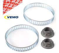 2X VEMO Anneau ABS + 2X FEBI Écrou D'Axe Pour BMW 1Er E81-87 E36-E90 E86 E85