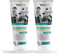 2x VEOFIT gel de contact conducteur pour électrodes EMS TENS, électrostimulateurs, pads pour électrodes - Améliore le contact des électrodes et protège la peau