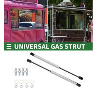 2x vérins à gaz Ferrure d'abattant Amortisseur à gaz 267N, vérin à gaz universel, argent, 380 mm, 267N par ressort