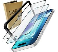 2x verre de protection avec applicateur pour iPhone 15 Pro Max 9H écran protection verre film