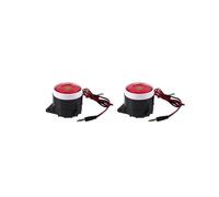 2X Vibrateur Piezo de Son Continu Decibel IC Haut-Parleur de L'Alarme de 12V 120Db Noir + Rouge