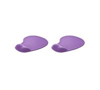2X Violet Silicone Gel Wrist Rest Pad Tapis de Souris pour Ordinateur Portable Pc de Bureau