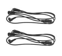 2X Vitoos Cable de Fil En Cuivre A 3 Voies Cable de Topologie D'Alimentation Noir