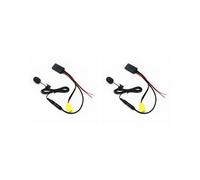 2X Voiture 5.0 Câble Aux Microphone Mains Libres TéLéPhone Portable Adaptateur D'Appel Gratuit pour Punto Alfa 159