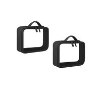 2X Voyage Sac de Maquillage Clair Organisateur Transparent Pvc Esth¿¿ticienne ¿¿ Cosm¿¿tiques Beaut¿¿ Trousse de Toilette Maquillage Pochette Sac de Lavage