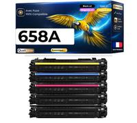 2x W2000A W2001A W2002A W2003A HP 658A compatibles pour HP Color LaserJet Enterprise M751dn M751n avec puce